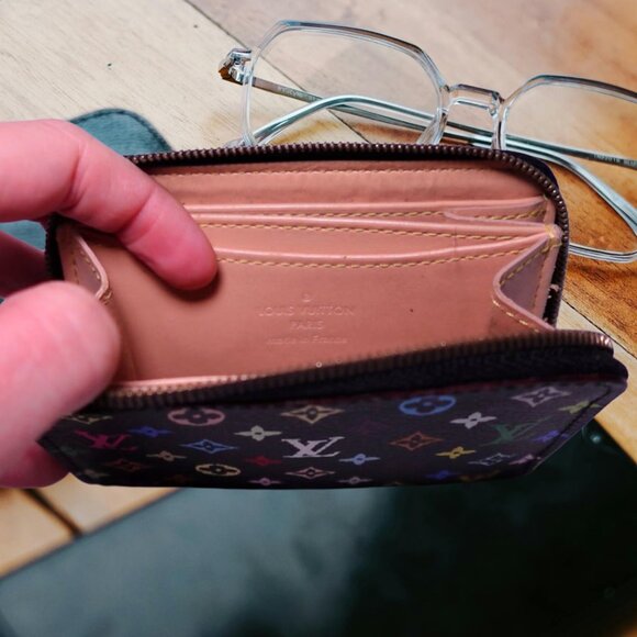 Louis Vuitton Multicolor Monogram Black Zippy Wallet (Rare and Discontined) - Picture 4 of 5